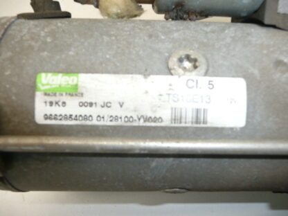 Anlasser 62k. km Valeo CL5 1.6 HDI 9662854080 – Bild 2