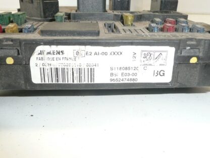 ECU Siemens BSI E03-00 Citroën Peugeot 9652474880 S118085120 – Bild 2