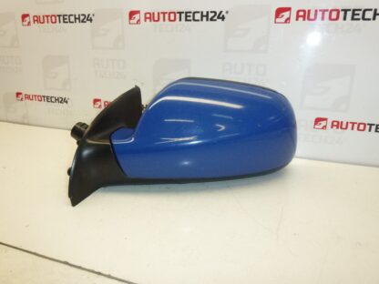 Linker Spiegel Peugeot 307 blau EQJB 8149AW