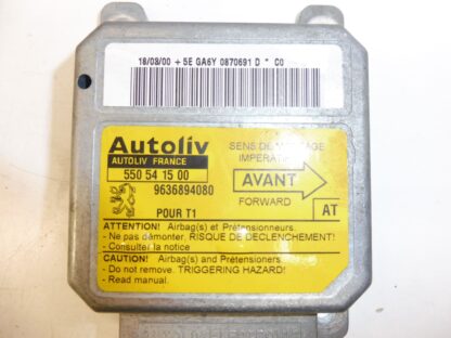 Peugeot 206 Airbageinheit 9636894080 6545GJ – Bild 3