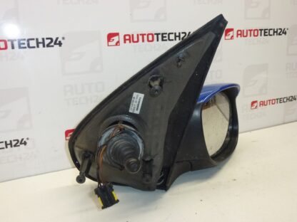 Rechter Spiegel blau Peugeot 206 96480971XT 8149KC – Bild 2