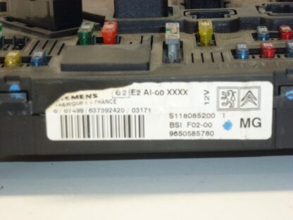 Siemens BSI F02-00 MG Citroën C3 C2 9650585780 S118085200 – Bild 3