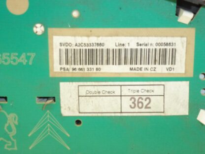 Tacho Peugeot 207 9666133180 6103EC – Bild 2