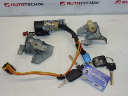 Schlosssatz + 2 Schlüssel Peugeot 406 4162Z7 4162Z6 – Bild 3