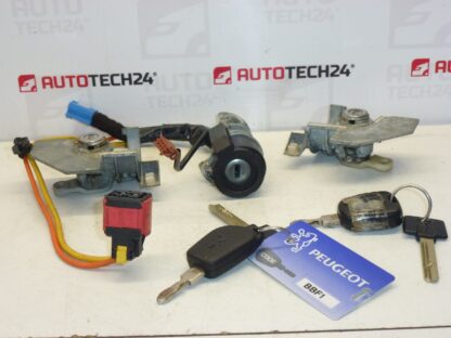 Schlosssatz + 2 Schlüssel Peugeot 406 4162Z7 4162Z6 – Bild 4