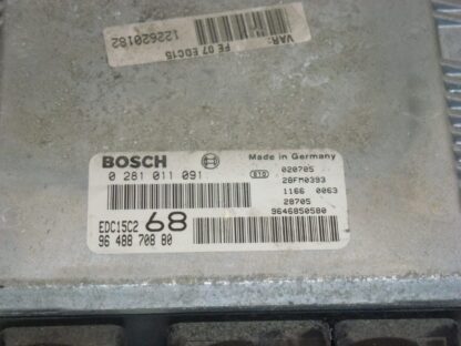 Steuergerät Bosch EDC15C2 0281011091 9648870880 – Bild 3