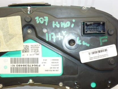 Tacho Peugeot 307 117000 km 9647538480 – Bild 3