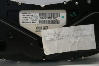Tachometer Peugeot 307 181000 km 9655476580 – Bild 2