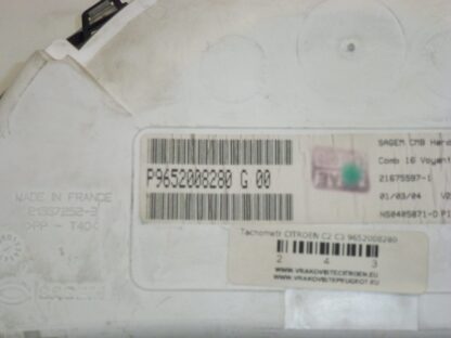 Tachometer Citroën C2 C3 9652008280 – Bild 2