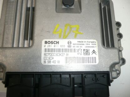 ECU VIRGINE Bosch EDC16C34 Citroën Peugeot 0281011633 9658945280 – Bild 2