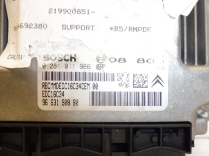 ECU Bosch EDC16C34 Citroën Peugeot 0281011966 9663190880 – Bild 4