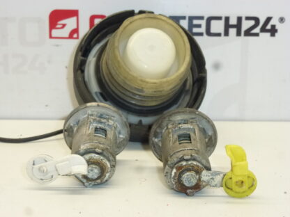 Satz Schlösser und eine Platte Citroën C1 Peugeot 107 4162FH 1608745780 – Bild 3
