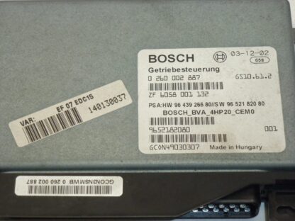 Steuergerät Bosch Citroën C5 2.2 HDI 0260002887 9652182080 2529L8 – Bild 4