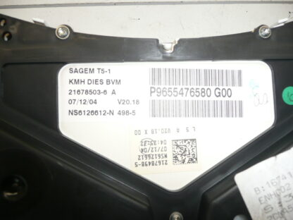 Drehzahlmesser Peugeot 307 198 tis km 9655476580 G00 – Bild 2