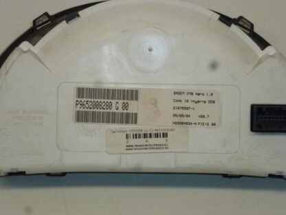 Tachometer Citroën C2 C3 Laufleistung 166000 km 9652008280 – Bild 2