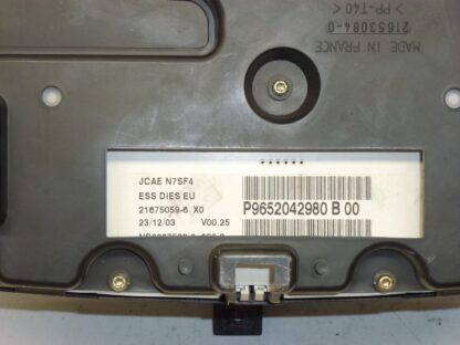 Drehzahlmesser Wecker Citroën Xsara 9652042980 6103F0 6105AZ – Bild 2